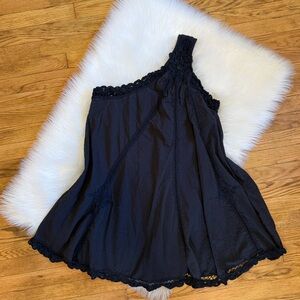 Free people Billie battenberg one shoulder mini dress